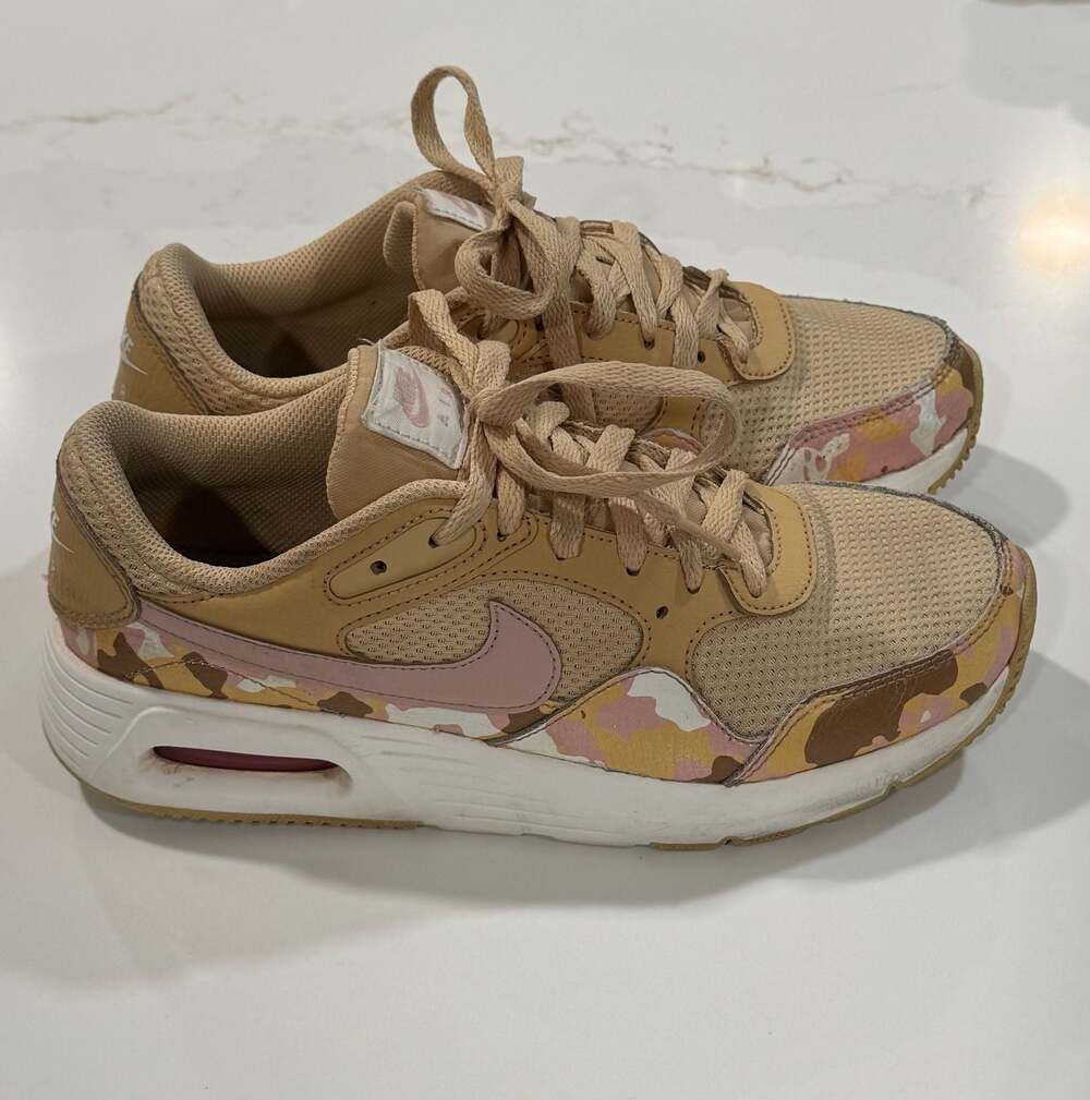 Nike Air Max SC 'Sesame Pink Camo' Women's Low Top Lace Up Shoes